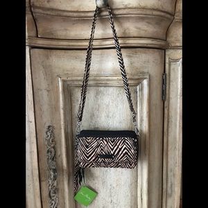Vera Bradley All in One Crossbody in Zebra NWT